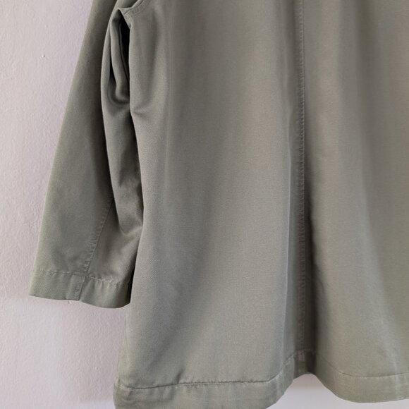 Women's Cotton Twill Chore Jacket in Olive Green - Size 14W - Workwear Jacket - Picture 6 of 15